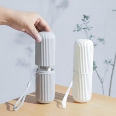 여행용 칫솔 케이스 치약 칫솔통 치약통 칫솔꽂이 수납 휴대용 케이, 그린, 1개