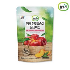 [업체발송] 뉴뜨레 냉동 천도복숭아 1kg 중국산 10개세트, 단품