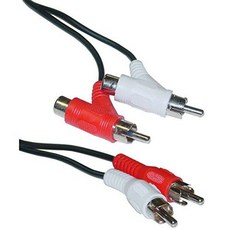 MAGNUM PRO MA427 Piggyback Dual RCA Cable 6ft, 상세내용참조