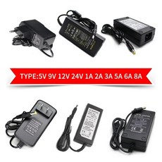 AC DC 전원 어댑터 공급 12V 5V 6V 8V 9V 24 1A 2A 3A 5A 6A 8A 220V-12V 5 12 V 볼트, 07 10A_02 US Plug