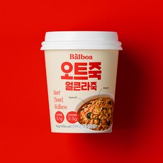 발보아 아침간편식 저당 오트밀 죽 얼큰라죽맛, 5개, 40g