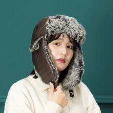 [바보사랑]H-2 패딩 귀달이 모자 - 방한모자 털모자 귀도리