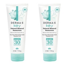 Derma E Natural Mineral Baby Sunscreen 더마E 베이비 내추럴 미네랄 선스크린 SPF30 113g 2팩