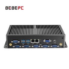 BEBEPC 미니 산업용 PC 팬리스 코어 i7 i5 4200U 셀러론 2955U HD 와이파이 원격 제어 6 x RS232 RS485 윈도우 10 컴퓨터 리눅스 듀얼 LAN CO, 02 4GB RAM 128GB SSD, 01 Celeron 2955U 6USB