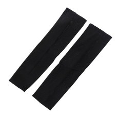 Sun UV Block Arm Sleeves Cool Warmer Cover 1Pair Cycling Golf Fishing Climbi, 검은색