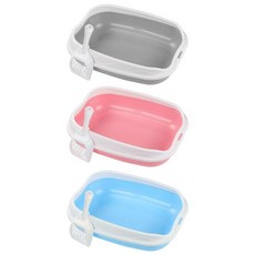 반밀폐형 고양이 쓰레기 상자 작은 동물용 토끼, 1개