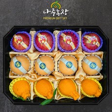 [나주농장] 수려한팔각 과일3종 선물세트 12과(5kg내외)(각4과), 단품