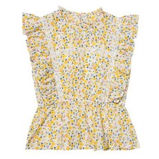 꼬망스샤인플라워블라우스