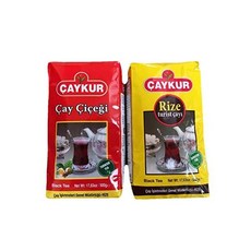 Caykur 차이쿠르 Cay Cicegi 터키 홍차 500g & 리제 홍차 티 500g 세트