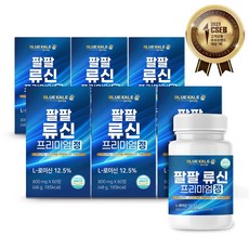 블루케일 류신 단백질 아미노산 루신 프리미엄 정 6000mg 고함량 뉴신, 60정, 6개