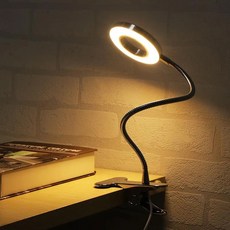 LED 집게형 스탠드 밝기조절 10단계, 블랙