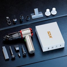 SZUK 985000PA 자동차 진공 청소기 휴대용 핸드헬드 무선 강력한 흡입력 자동차 청소기 세척기 미니 진공 청소기, Max Red 2hapa