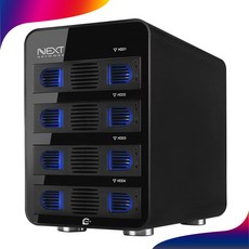 이지넷유비쿼터스 NEXT-704TC DAS 케이스 대용량 스토리지 4Bay USB3.1 C타입 외장 케이스-3.5인치, 선택없음 - 넥스트704-tc