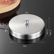 수동 햄버거 메이커 스매시 프레스 커틀릿 몰드 장비 기계 고기 그릴 주방용, 02 12cm-4.7inch, 1개
