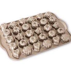 노르딕웨어 Nordic Ware 티타임 케이크 캔디 몰드 팬 14.2 x 9.63 x 6.8 inches Bundt Candies Pan