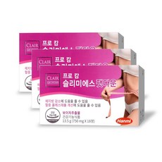 건강식품 체지방감소 다이어트 보아차추출물, 프로캄 슬리미에스 팻다운 18정X3