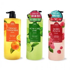 JU 해피바스 바디케어 관리 클렌저 등드름 과일향, 등드름케어라임900g