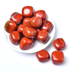 천연 크리스탈 롤링 스톤 스퀘어 광택 힐링 레이키 어항 데코 색, 10.Red jasper