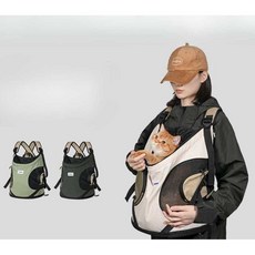 강아지 이동 가방 앞 슬링백 외출 산책 고양이 포대기, 1개