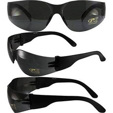 Pacific Coast Sunglasses Mask Safety Matte Black Frames One-Piece Smok