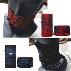 SPIDER UV차단 다용도 스파이더 쿨목토시 바이크마스크, 레드