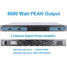 전문 디지털 파워 앰프 AMP 스테레오 MICWL 오디오 GB350 2 채널 6000 와트, 2) 220V - 매킨토시cdp