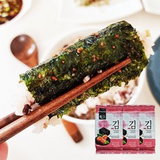 명란품은김 맛있는 밥도둑 명란 맛김 도시락 조미 김 24봉, 명란품은김 36봉, 24개