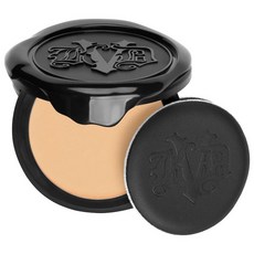 KVD Beauty Lock-It Refillable Pressed Powder 캣본디 락 잇 리필러블 매티파잉 프레스드 피니싱 파우더 라이트/미디엄 8g, 1개