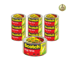 스카치 포장용 테이프 3650 48mm x 40m, 투명, 10개