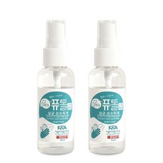 크로바 퓨톨 살균소독제 (의약외품) 휴대용 뿌리는 손소독제 50ml, 2개