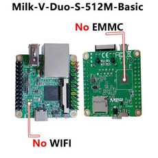 밀크 V 듀오 S 512MB SG2000 RISC V 리눅스 개발 보드 탑 버전 옵션 와이파이 블루투스 EMMC8G POE 100Mbps 이더넷 USB20, 1) Milk-V-Duo-S-Basic
