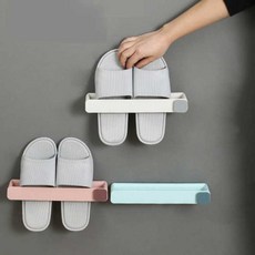 무타공 신발 실내화 욕실화 공중부양 아이템 거치대 실내화거치대 신발수납장(1026EA), 스카이
