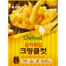 롯데웰푸드 분식 혼밥 맥주안주 간편식 쉐푸드 감자튀김 크링클컷 750g 존맛탱 에어프라이어 반찬, 27개