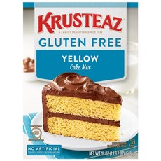 [미국직배송]크루스티즈 글루틴프리 베이킹 믹스 (종류 다양) Krusteaz Gluten Free Mix, 옐로우 케이크믹스 (Yellow Cake) 510g, 1개, 510g