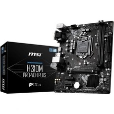 MSI 프로시리즈 인텔 커피레이크 H310 LGA 1151 DDR4 DSub DVI HDMI 온보드 그래픽 마이크로 ATX 마더보드 H310M PROVDH PLUS - 커피레이크