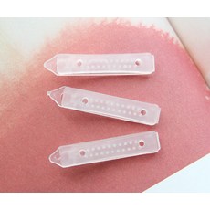반투명 플라스틱 애견핀대 5개 강아지 핀재료 부자재