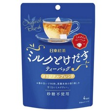 日東紅茶 用牛奶泡的奶茶茶包 原味混合, 1個, 4件, 8g