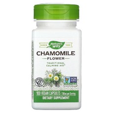 네이처스웨이 캐모마일 카모마일 꽃 700mg 100캡슐 Chamomile, 1개, 100정