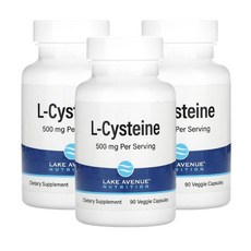레이크에비뉴 엘시스테인 시스틴 아미노산 시스테인 Cysteine 500mg 90캡슐 3개