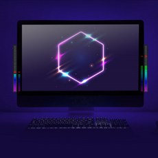 ON101 Coms 사운드 감지 LED 조명 LED바 게임 차량, 1개