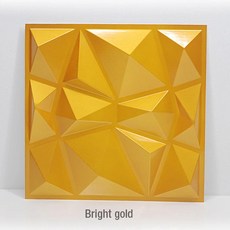 천장마감재 천장인테리어 천장텍스 3D 벽 패널 스티커 30x30cm 릴리프 아트 거실 주방 침실 홈 데코 파티, Bright gold, 1개