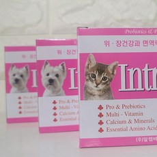 [당일발송] 인트라젠 플러스 30P / 박스당 1p 추가 증정 반려동물 강아지 고양이 유산균 종합영양제 설사 변비, 장/유산균, 3개 - 인트라젠유산균