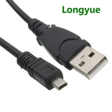 카메라 D5100 2100 22003100 용 USB UC-E6 데이터 및 사진 전송 케이블 코드 리드 와이어 1.2m 4ft 1.5m 5ft 신제품, 2) 5ft 1500mm