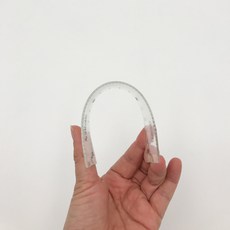 곡선자 휘어지는 자, 1개, 15cm