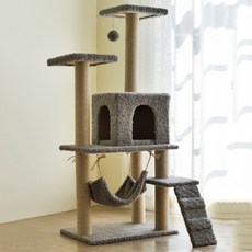 kirahosi DIY 고양이 캣타워 캣폴 2020신상 하우스 15호+덧신증정 Mpc2qt9, 1, 다크퍼플