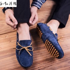 남자보트슈즈 셀럽 동일한타입 남성 빅맨 로퍼신발 남성발 넓근볼발 오버사이즈 통기성 사계절 출근 보트화