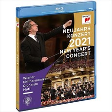 (수입Blu-Ray) Wiener Philharmoniker - New Year`s Concert 2021 (빈 신년음악회 2021) Riccardo Muti, 단품