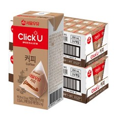 서울우유 클릭유 커피우유 200mlx48개, 200ml