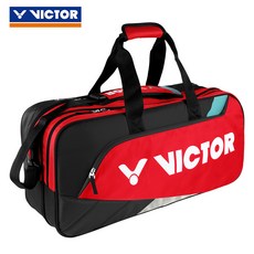 VICTOR 빅토리 배드민턴 가방 숄더 직사각형 비도 1216년 12 개 포장 대용량 8609 숄더백대, BR8609DC 스포츠카 레드