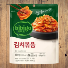 CJ 비비고 김치볶음 150g X8개 볶음김치 라면과 함께 먹으면 굿 여행용김치, 8개